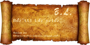 Büttl László névjegykártya